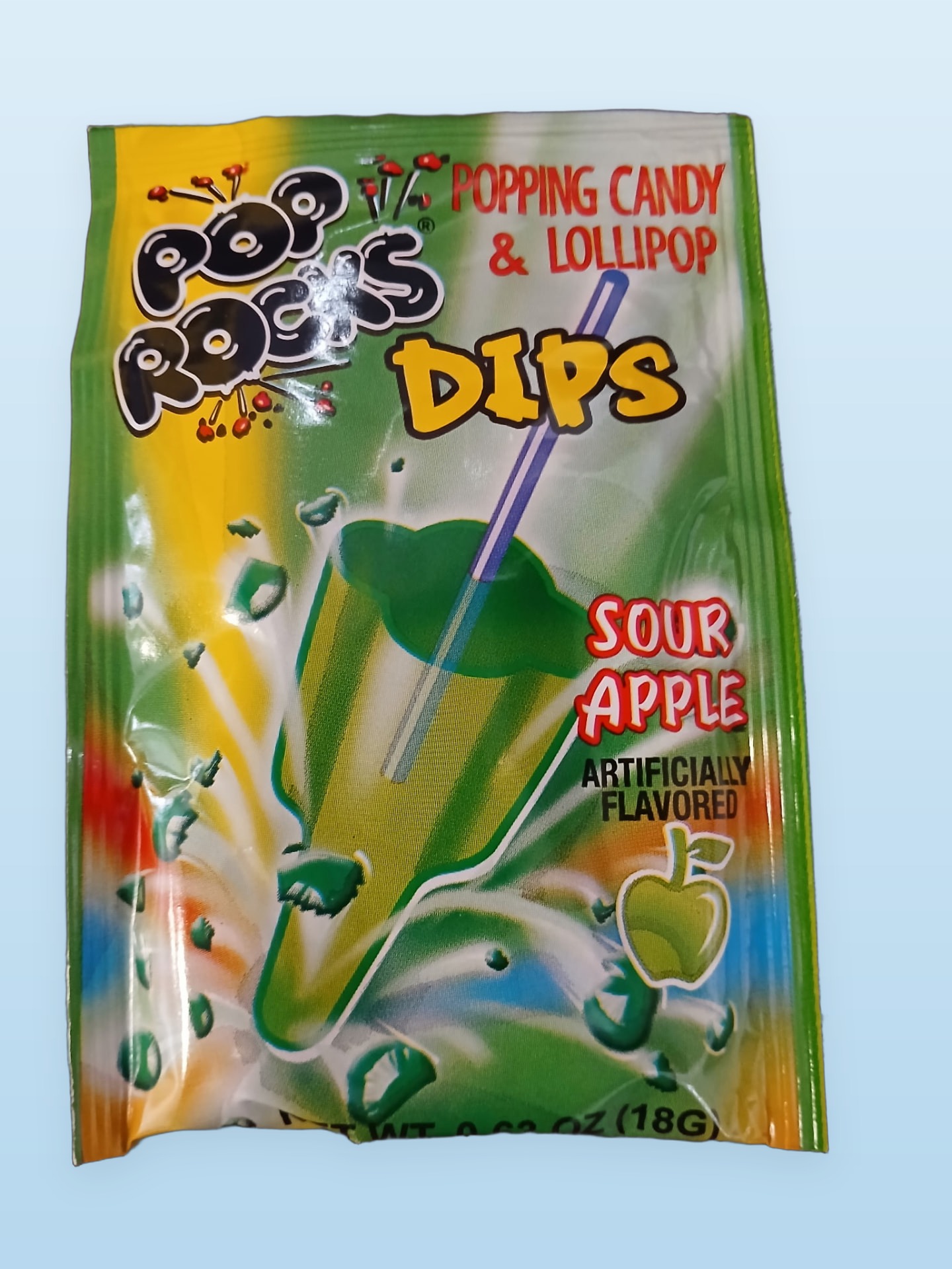 Sour Apple Pop Rocks Dips